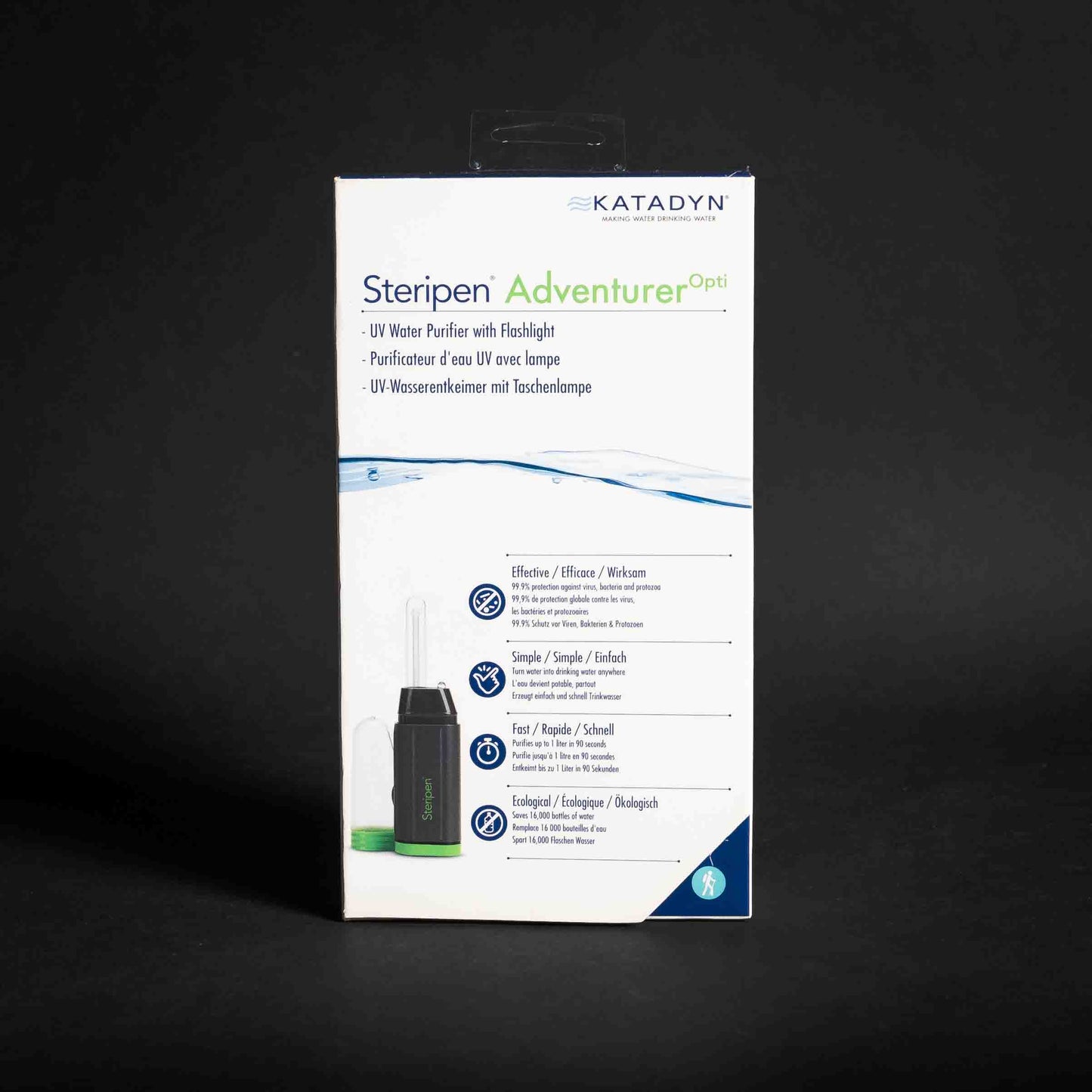 Katadyn SteriPen Adventurer Opti UV Water Purifier w/ Flashlight
