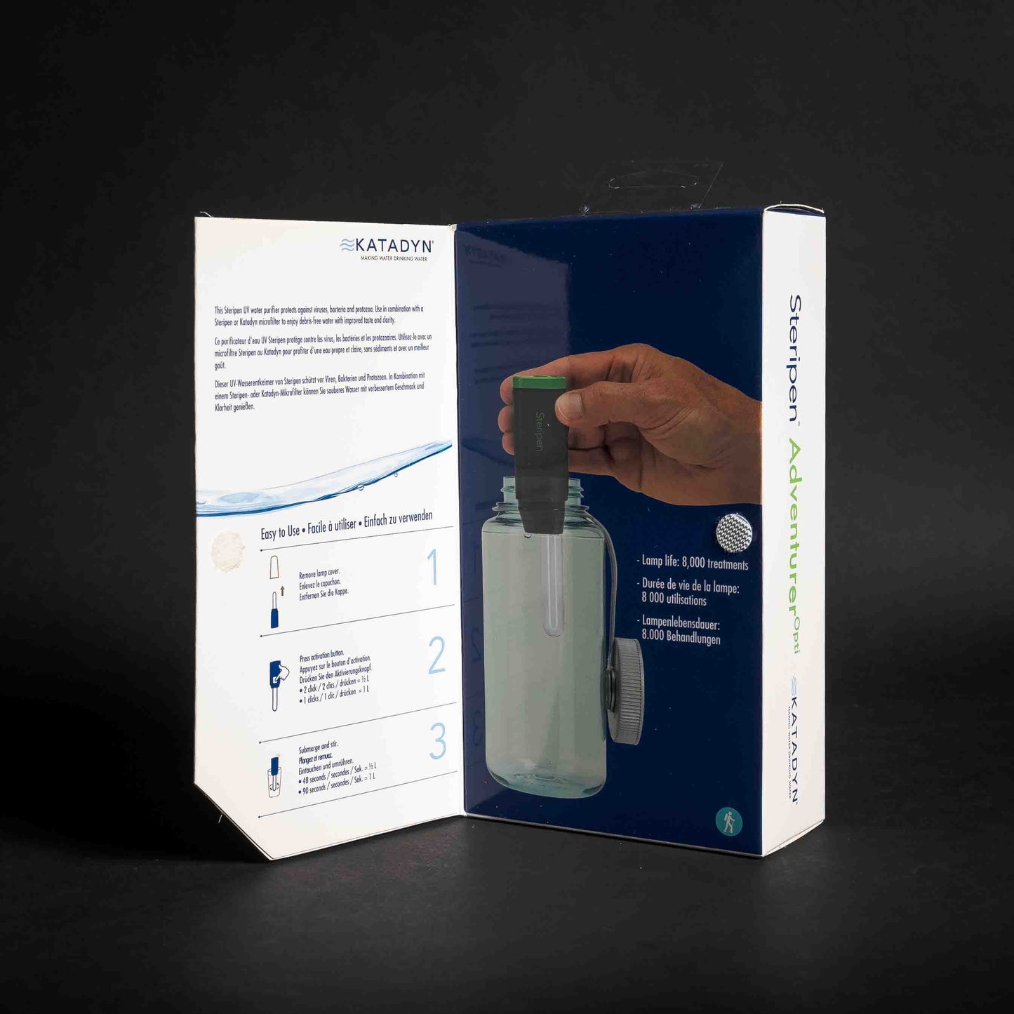 Katadyn SteriPen Adventurer Opti UV Water Purifier w/ Flashlight