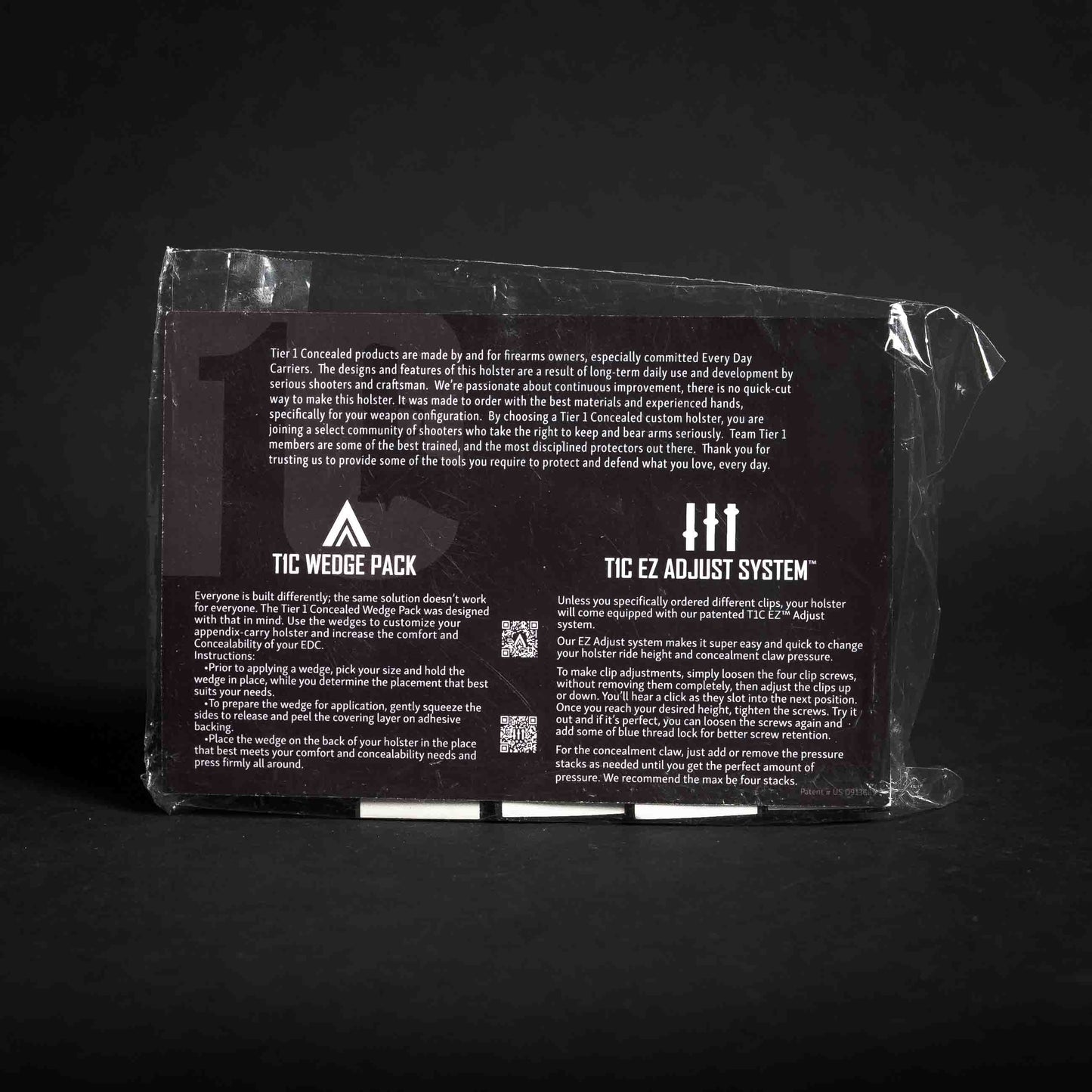 T1C Wedge Sizing Pack