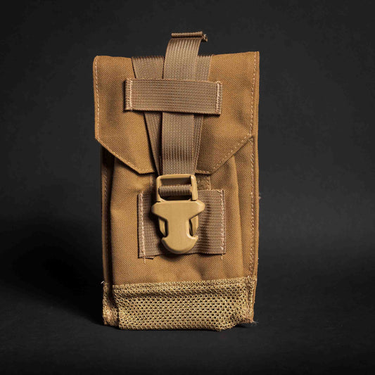 Velcro / Buckle Top Nylon GP Pouch w/ Mesh Bottom